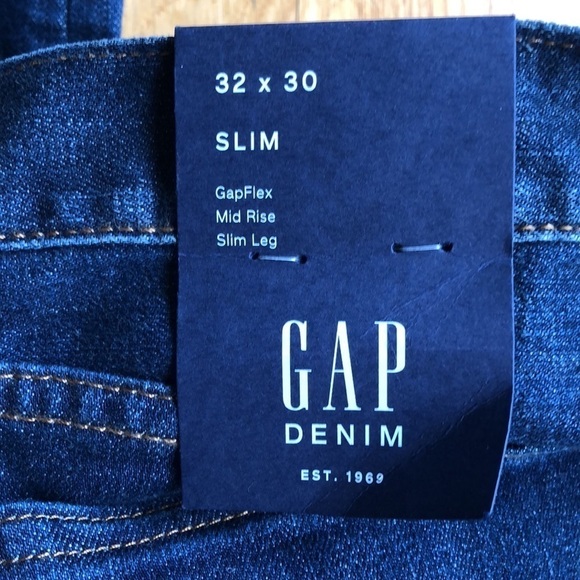 NWT Gap Flex Slim Denim Jeans Size 32X30 - Picture 4 of 7